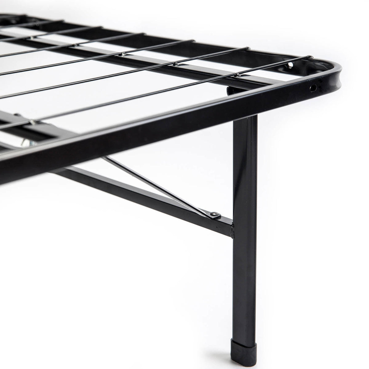 Black Steel Smart Base Bed Frame F3905