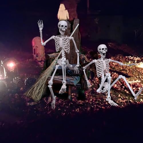 5.4Ft Posable Plastic Skeletons 2Pack E72803