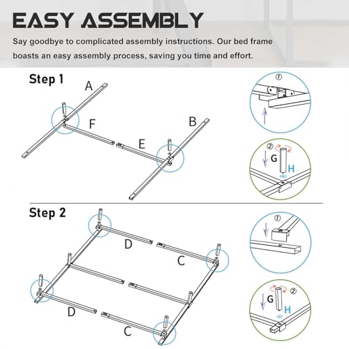 7 Inch Metal Bed Frame X1779