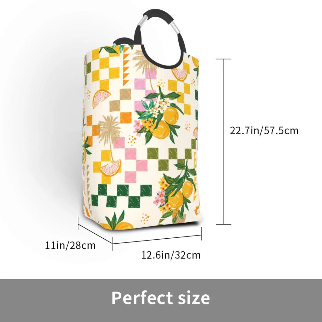 Large Canvas Fabric Laundry Hamper I62038