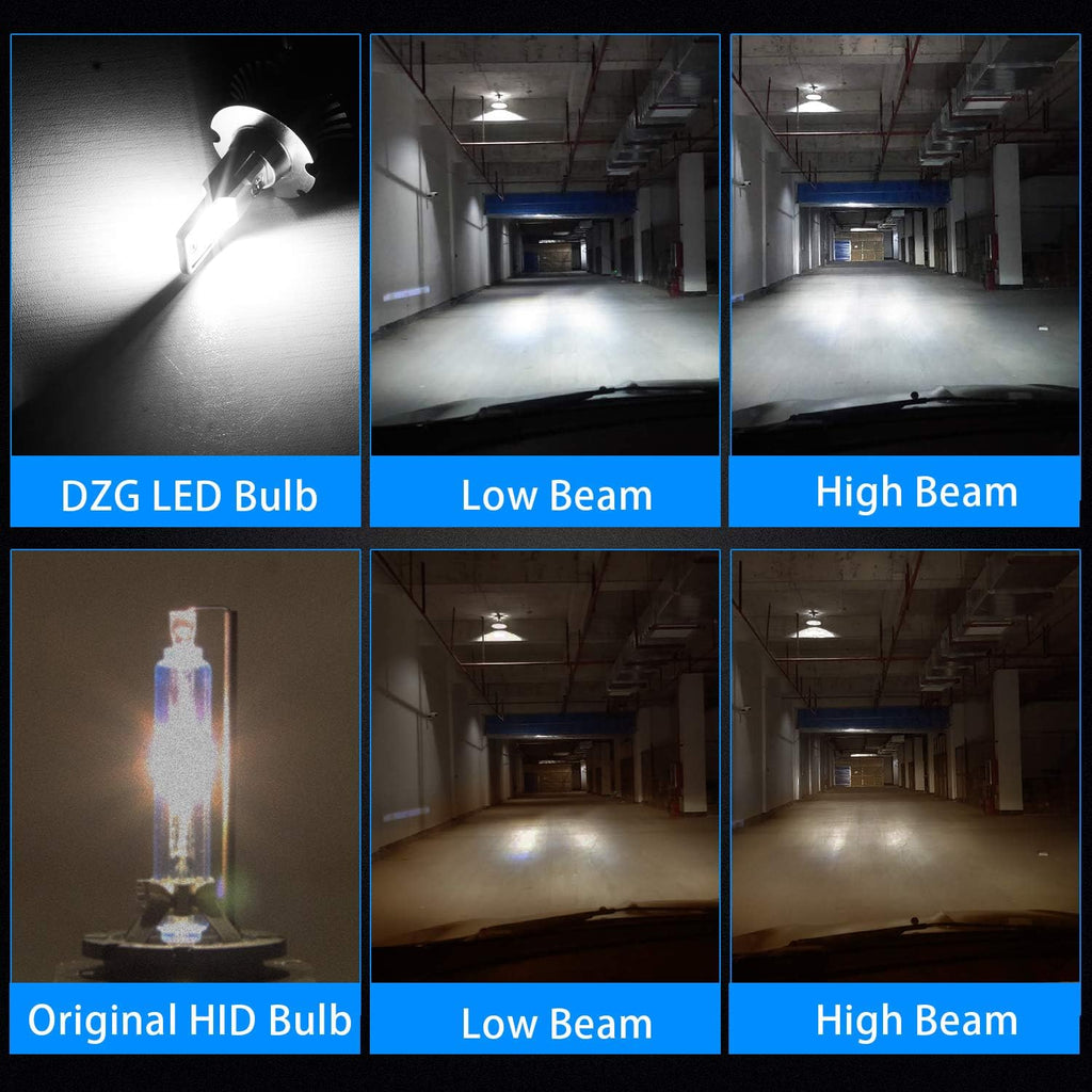 D4S D4R LED Headlight Bulb 35W 8400LM 6000K White, 1 Pair Pack of 2 U13972