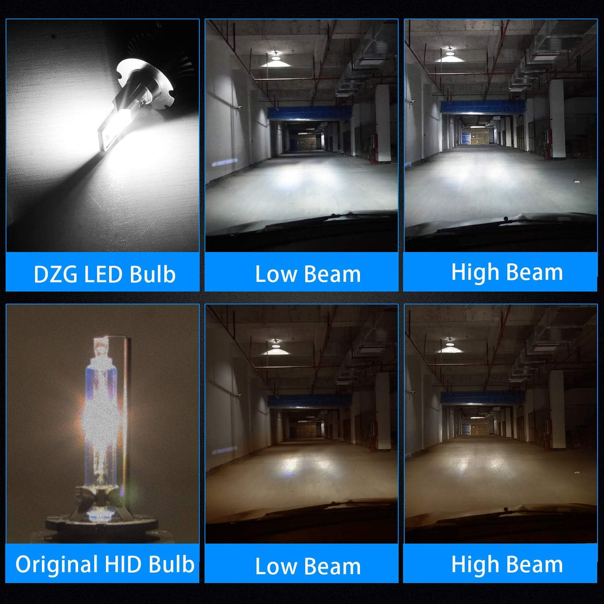D4S D4R LED Headlight Bulb 35W 8400LM 6000K White, 1 Pair Pack of 2 U13972