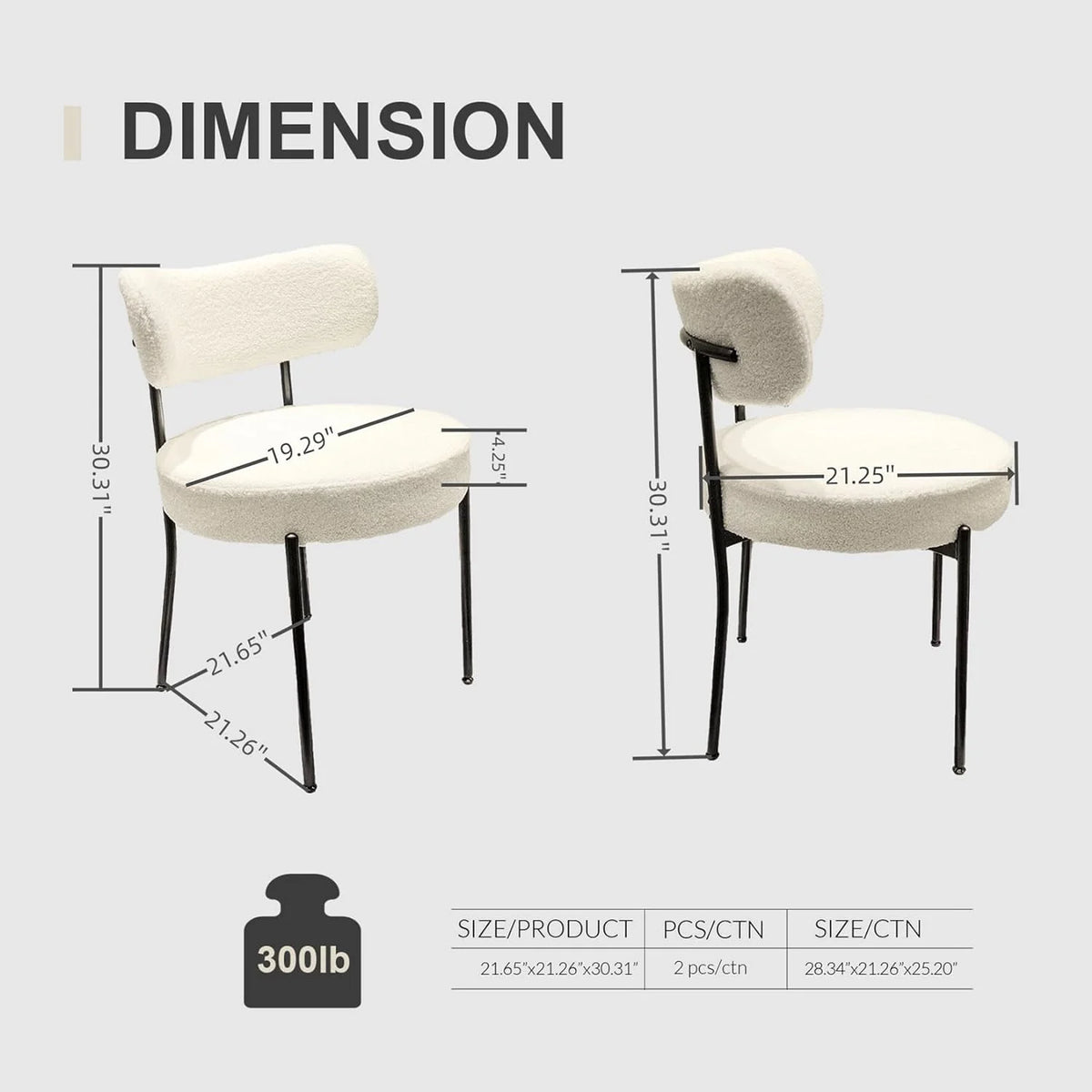 Round Dining Table Set for 2, 3 Pieces White Z700095