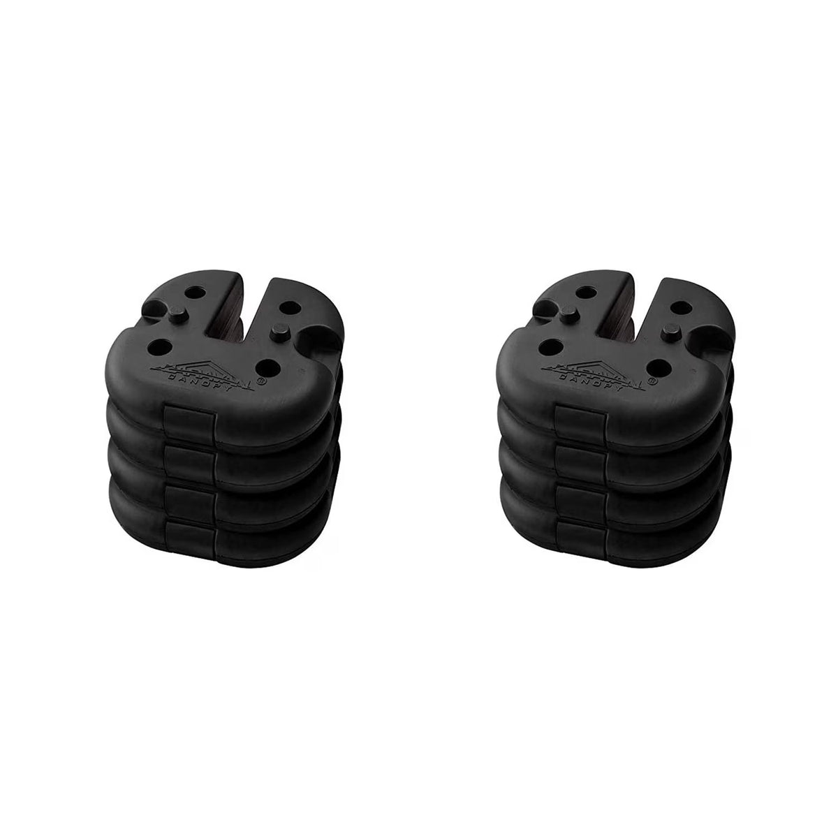 Rubber 6 Pound Cement Canopy Weight Plate, Set of 4 G193