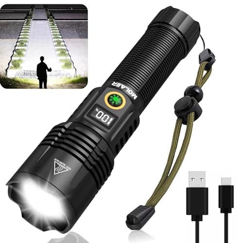 Rechargeable LED Flashlight with Zoomable, IPX6 Waterproof M81982