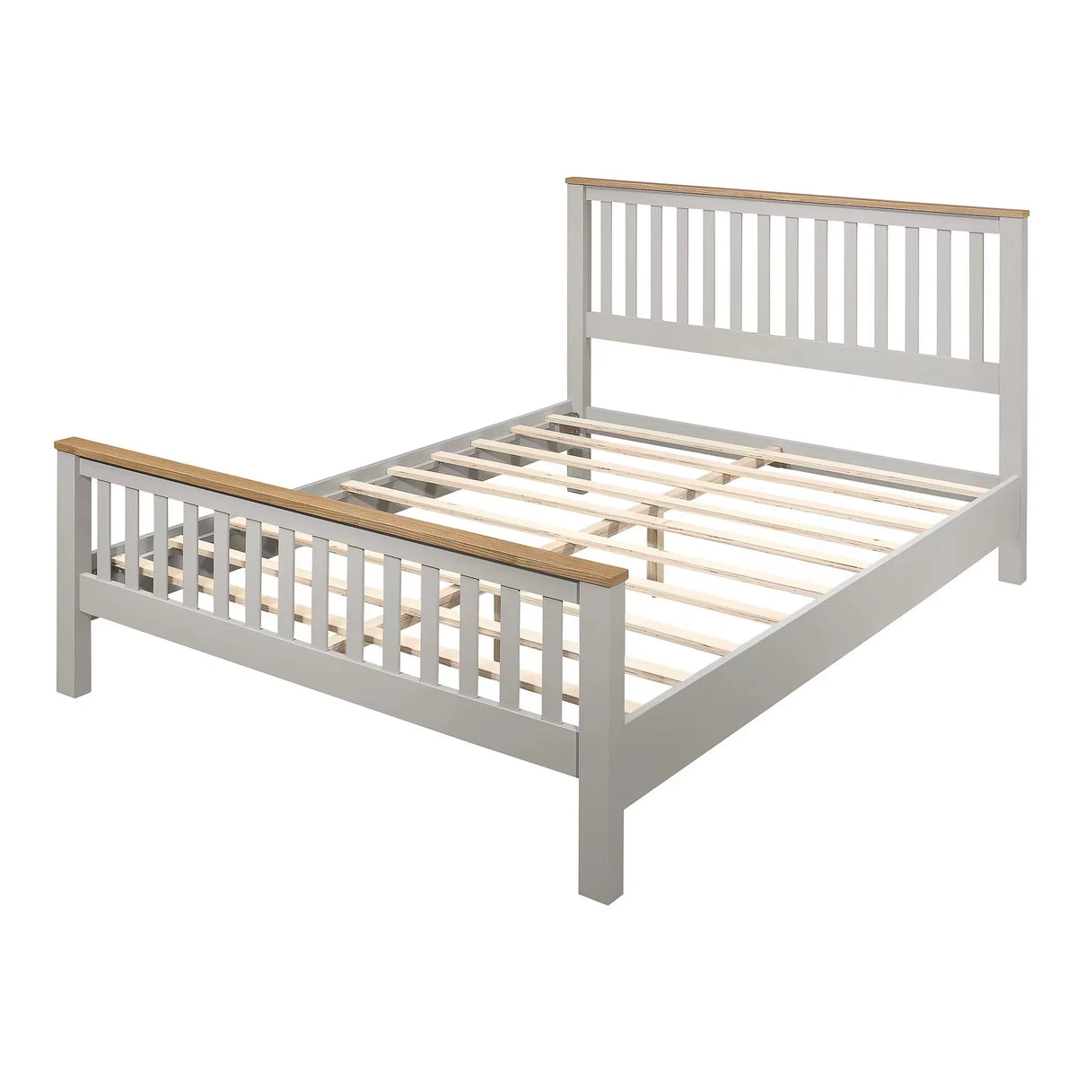 Gray Queen Bed Frame with Headboard A2510