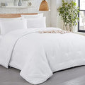 Oversized King White Seersucker Comforter 3 Piece Set L91687