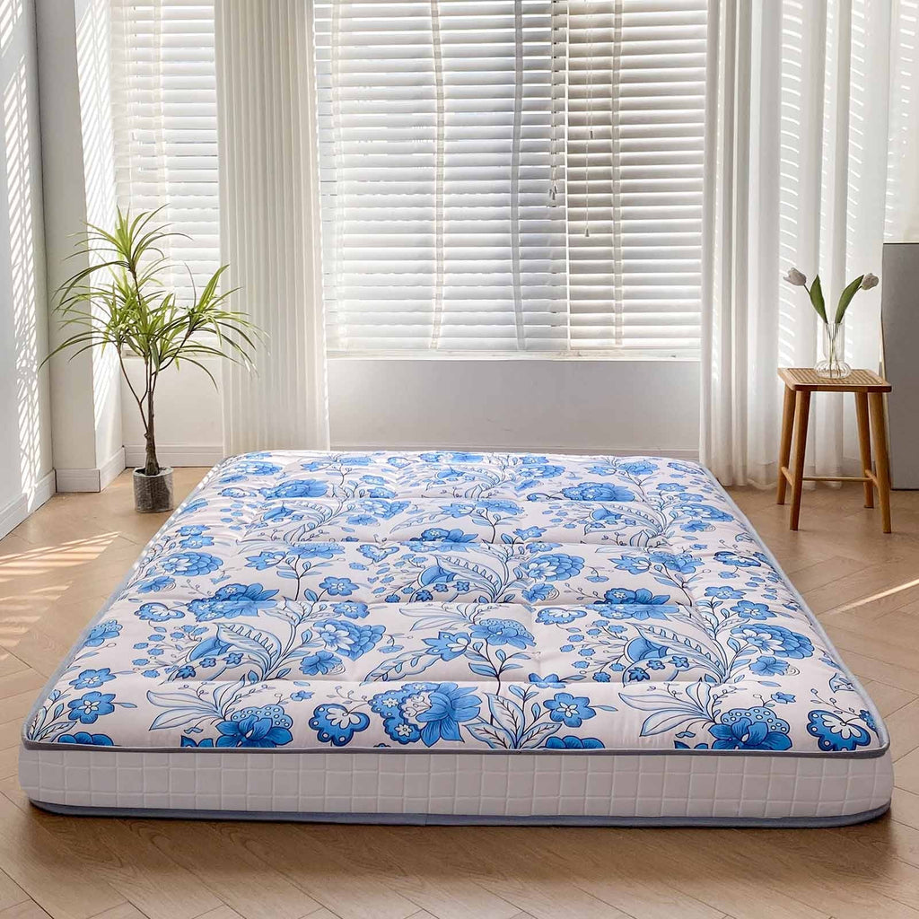 6 Extra Thick Foldable Japanese Floor Mattress, Black, Twin I1968