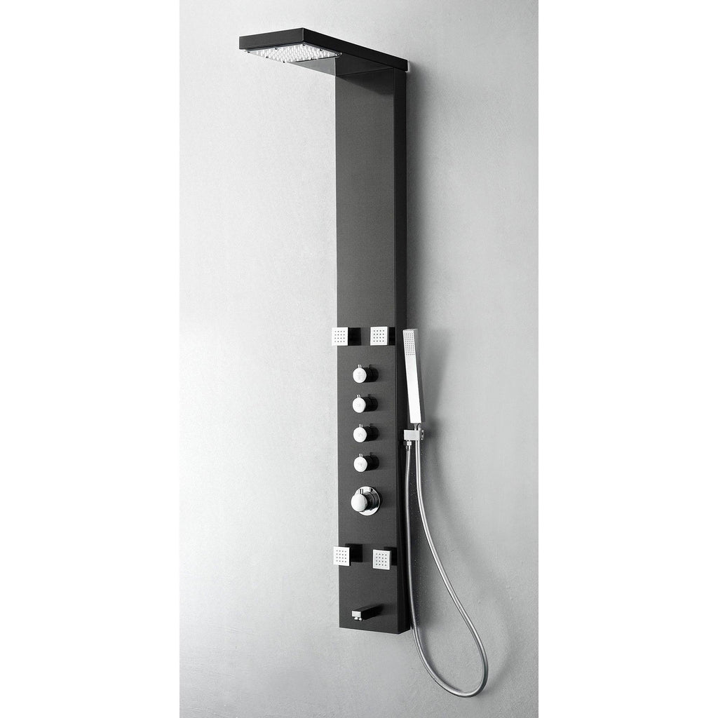 Stainless Steel Thermostatic Shower Massage Panel M636