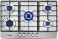 30 Inches 5 Burners Stainless Steel Gas Cooktop with Cast Iron Grates P9853