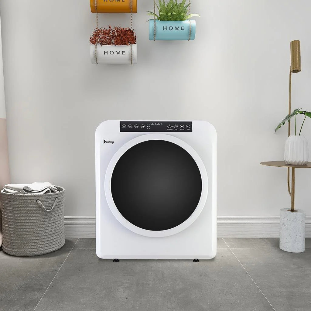 White 13lbs Capacity Stainless Steel Electric Clothes Dryer A414696