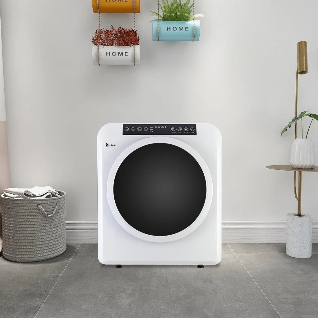 White 13lbs Capacity Stainless Steel Electric Clothes Dryer A414696