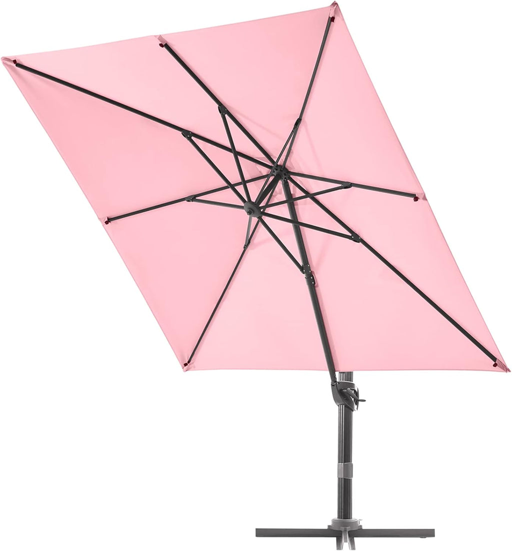 Mint 9x9 ft. Square Aluminum Cantilever Umbrella K804