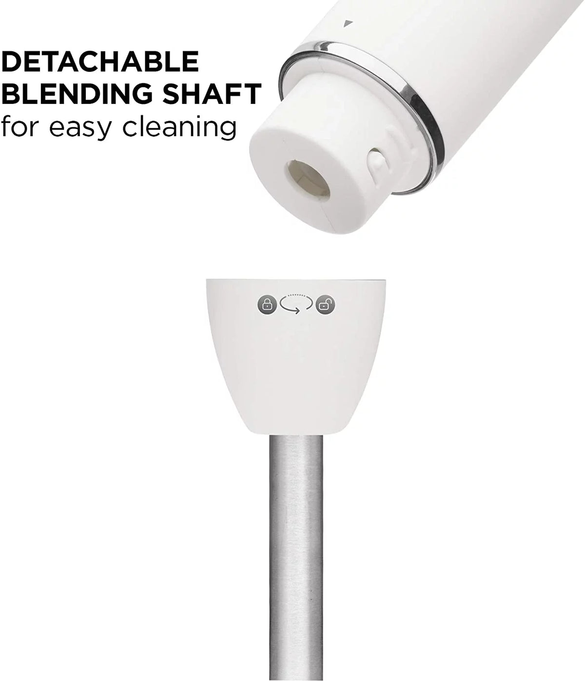 Ivory Immersion Hand Blender with Stainless Steel Blades J62872