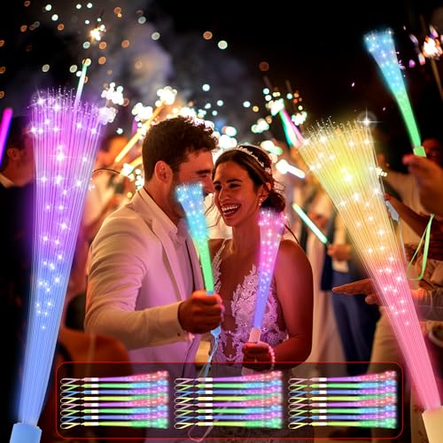 24 PCS Glow Fiber Optic Wands E85346