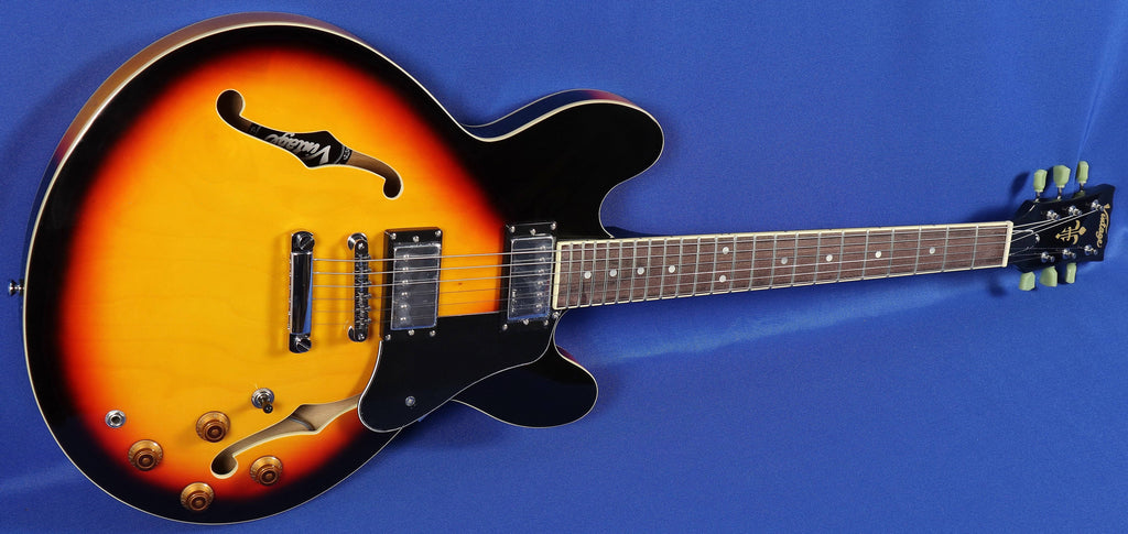 Semi-Hollow Sunburst Electric Guitar U662