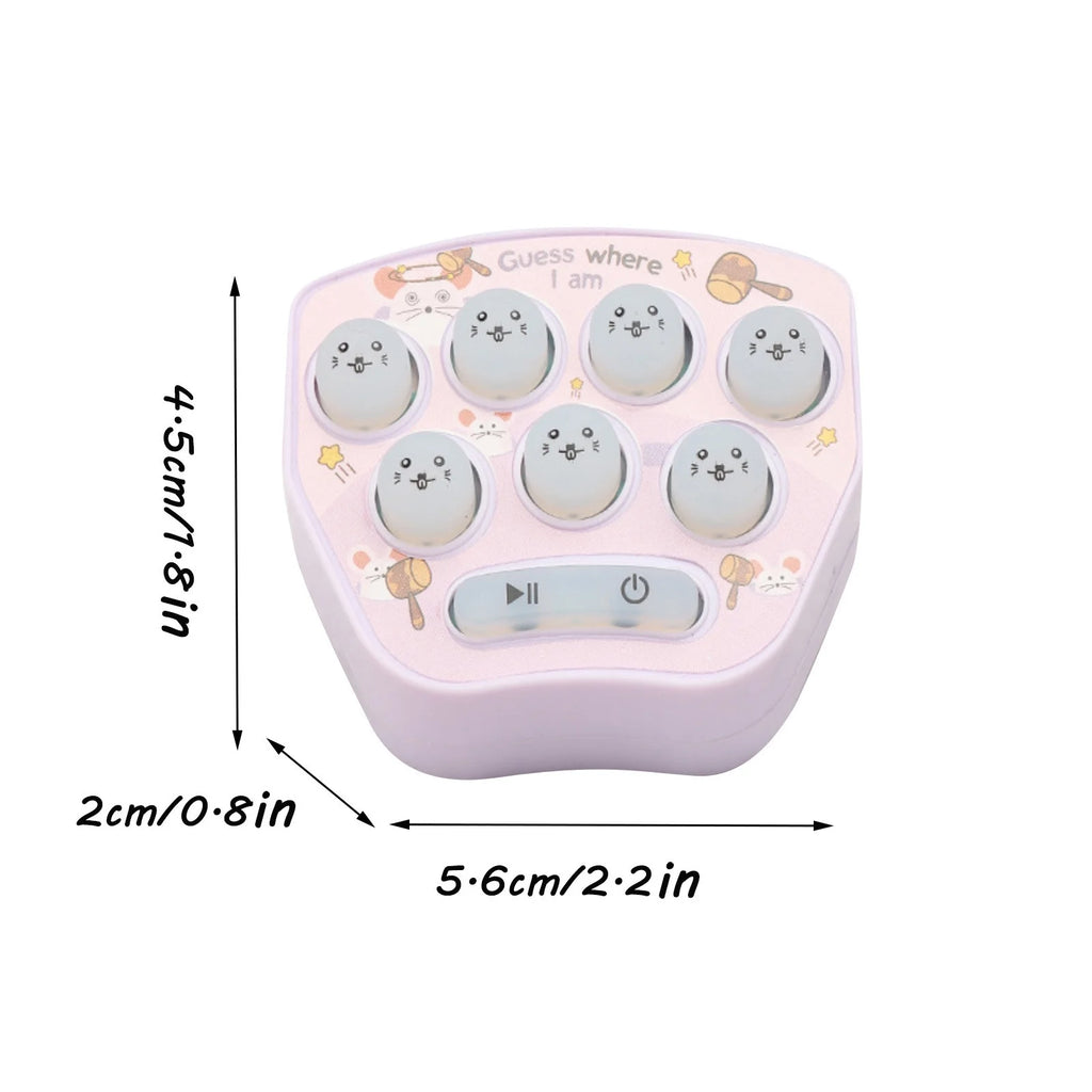 Mini Whack:A:Mole Game Keychain LED Electronic Memory Games H940957