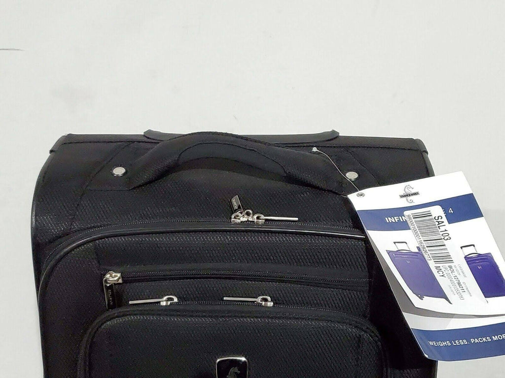 Black Expandable Spinner Suitcase J555