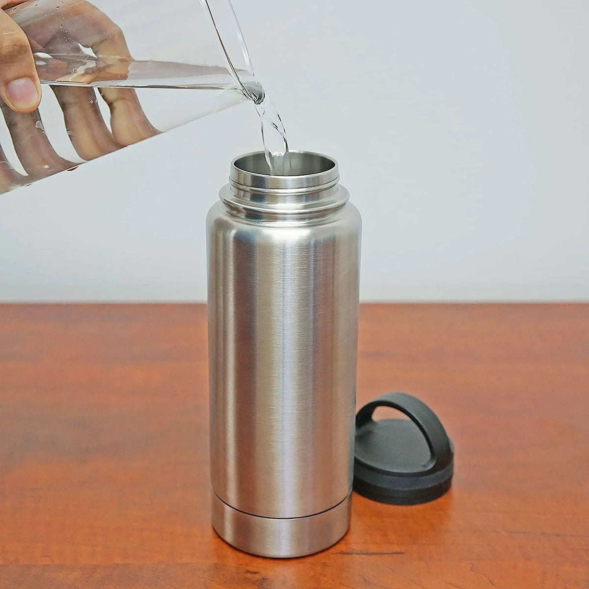 Silver 12 Ounce Stainless Steel Diversion Safe Bottle Z432455