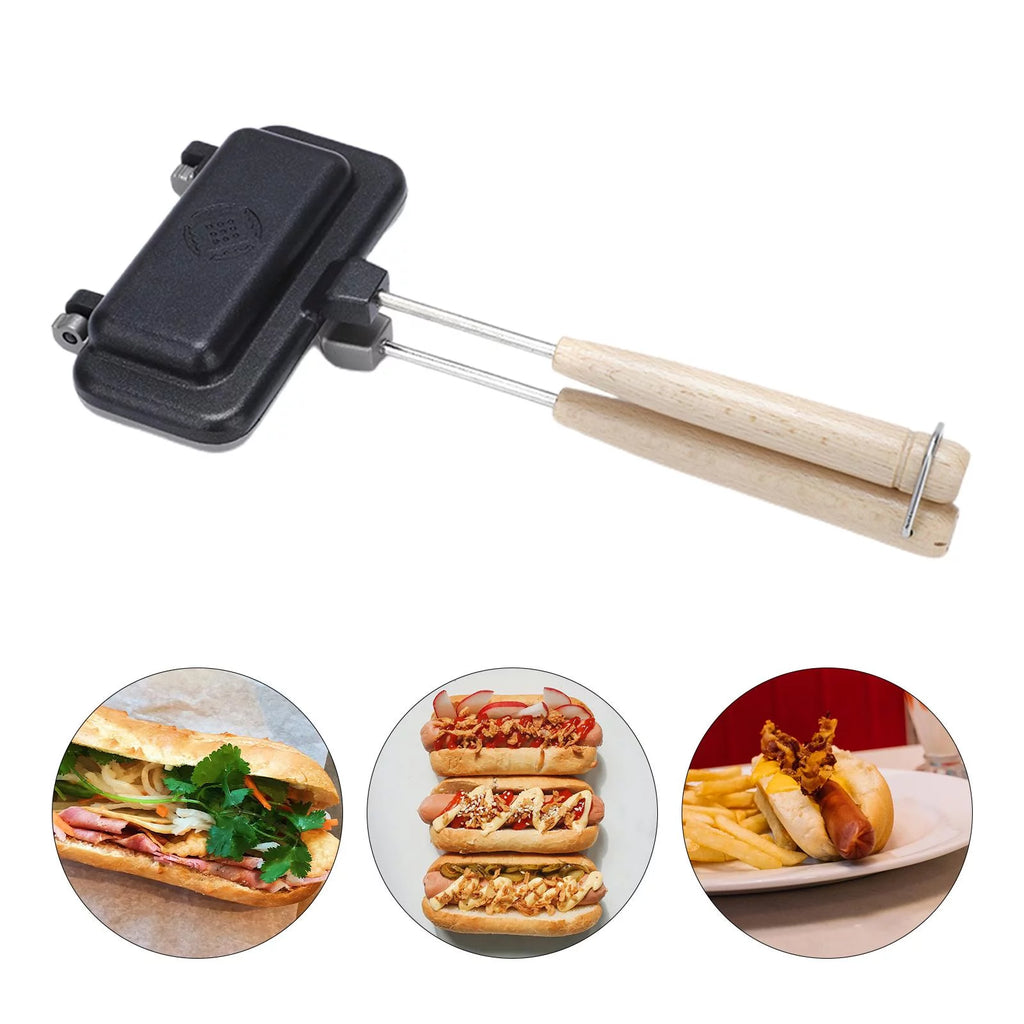 Non-Stick Cast Iron Sandwich Pan Pie Maker D29918