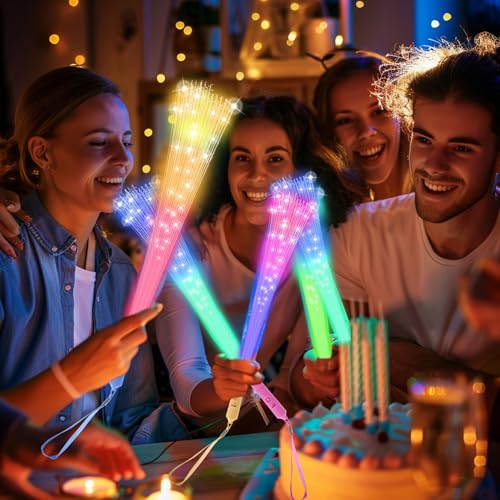 24 PCS Glow Fiber Optic Wands E85346