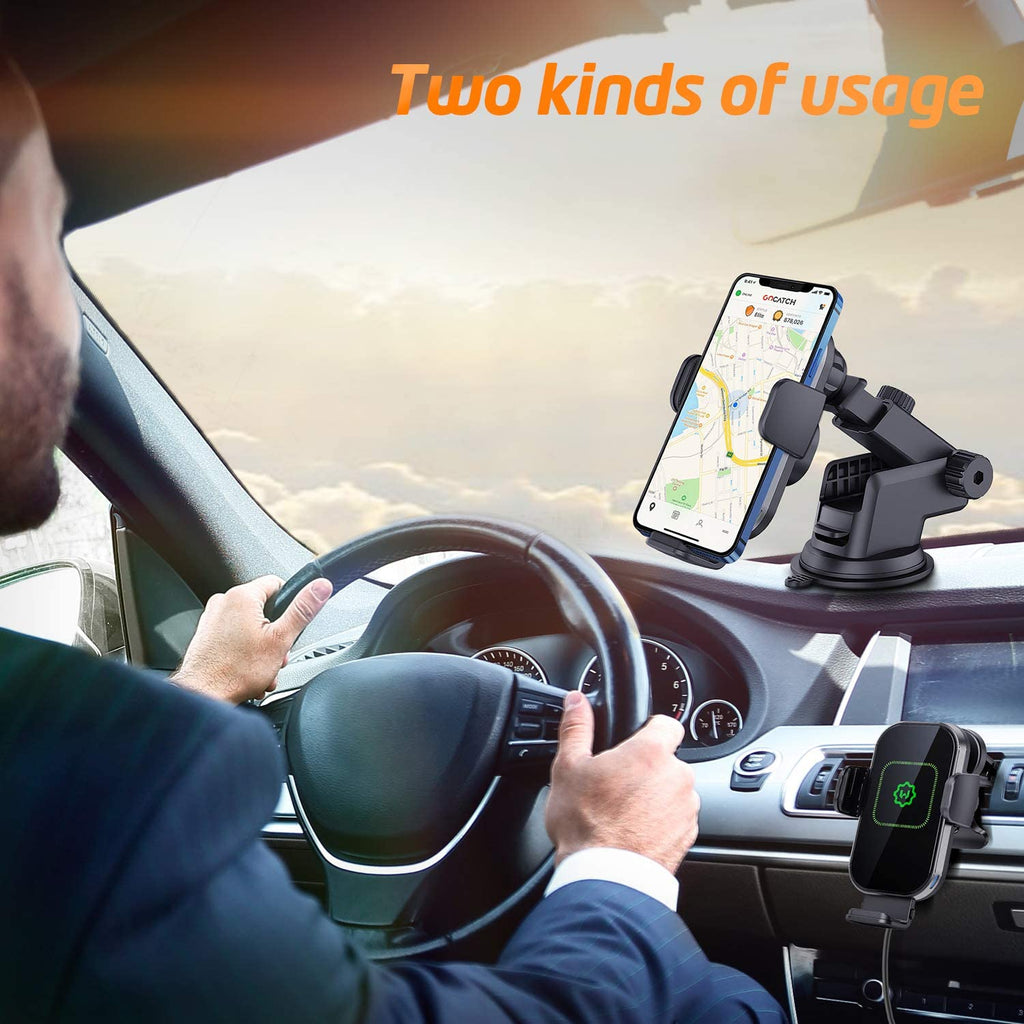 15W Qi Wireless Car Charger Phone Holder I971