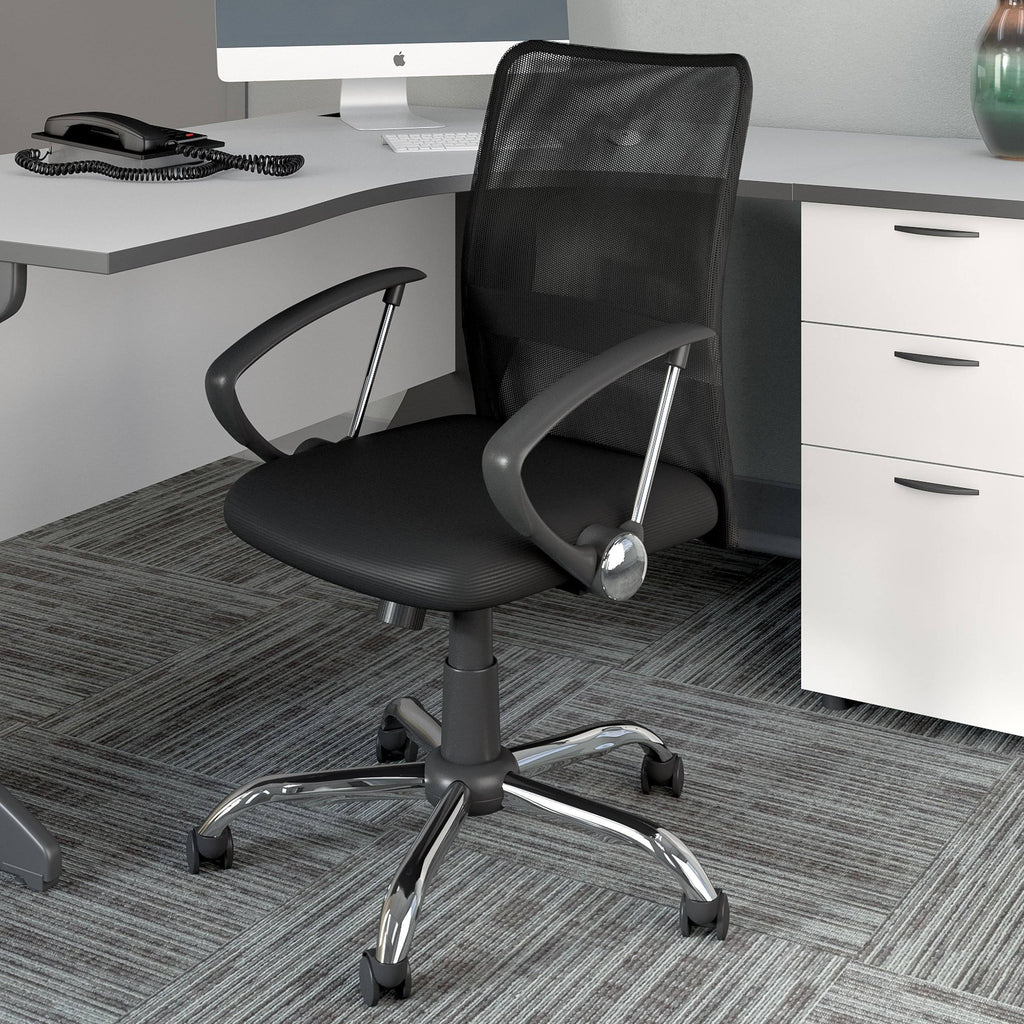Yellow Contoured Mesh Office Chair E4147
