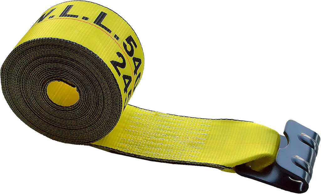 4 x 30' Heavy Duty Tie-Down Winch Strap with Flat Hooks, 10 Pack M7967