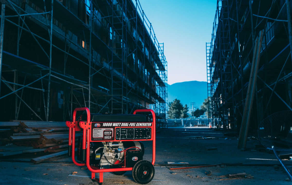 10000 Watt Dual Fuel Portable Generator with Electric Start U34368