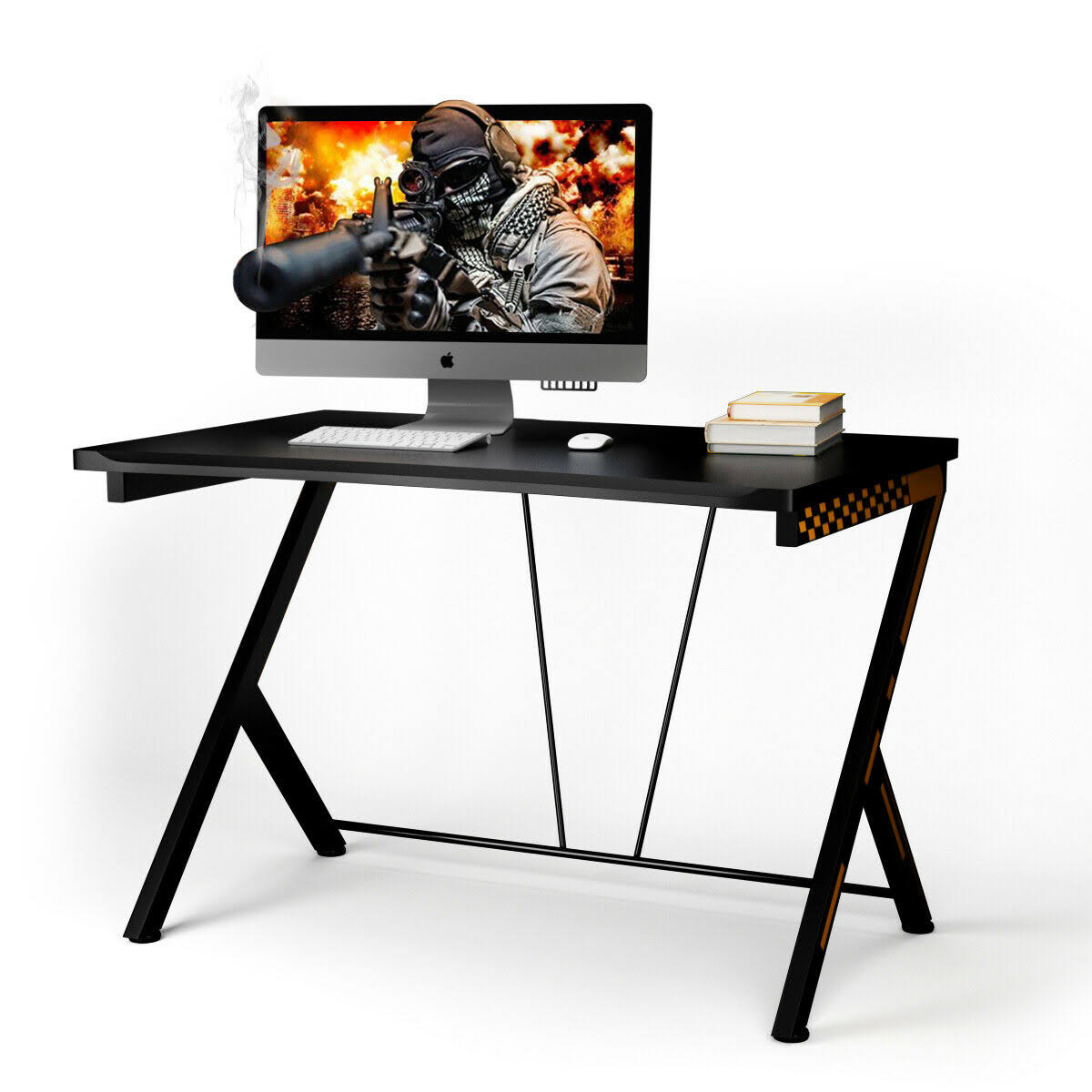 Black Ergonomic Gaming Desk V9214