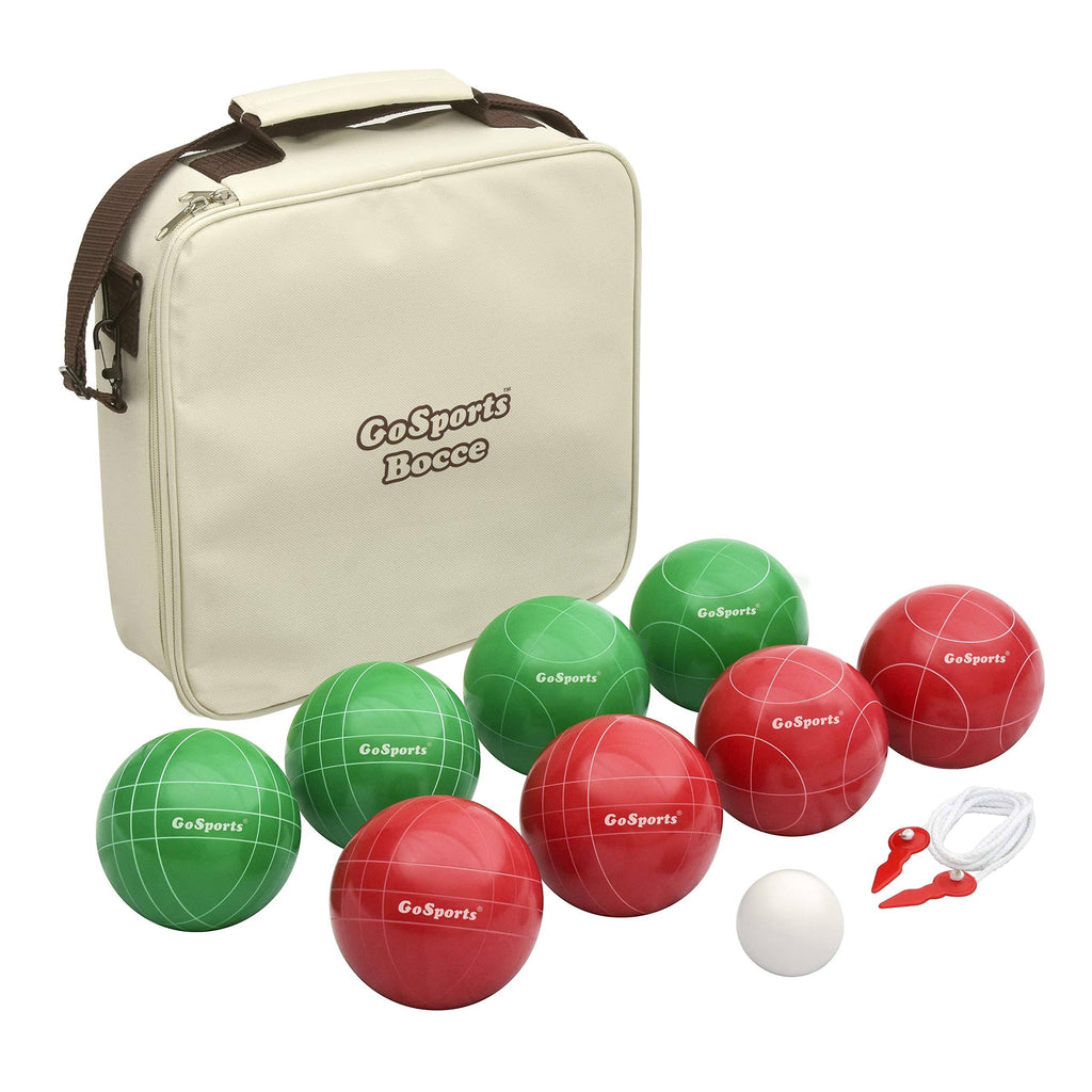 Bocce Set with 8 Balls, Pallino, Case, and Measuring Rope J243727