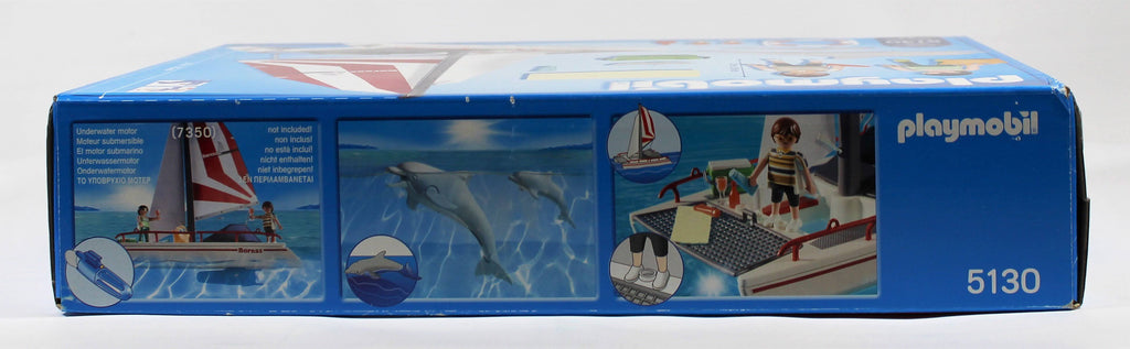 Catamaran with Dolphins R64415
