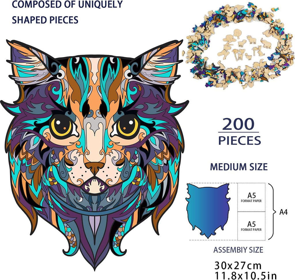 Wooden Jigsaw Puzzle, 332 Pieces, 11.8 x 10.5 Inch P102