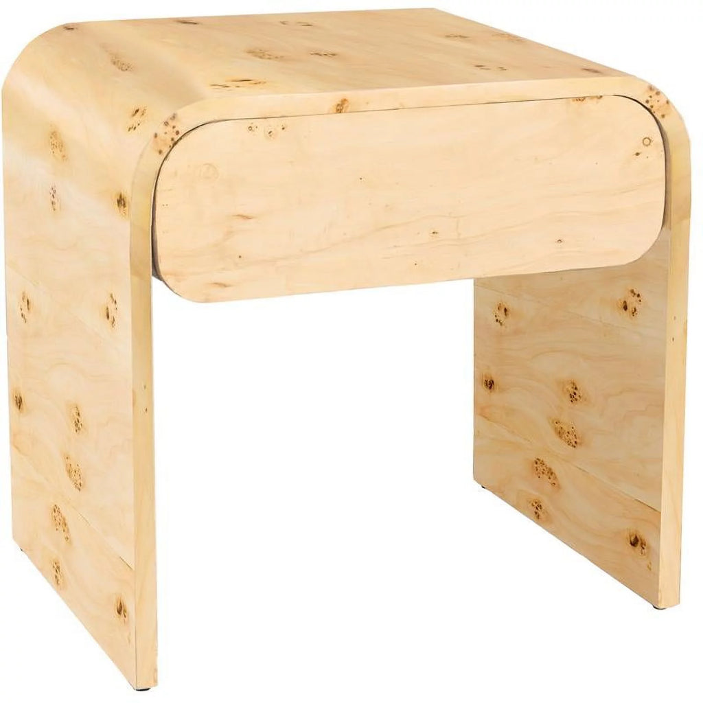 Burl Wood Night Stand J6187