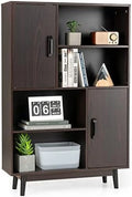 Cabinet with Legs 4-Tier Bookshelf E402