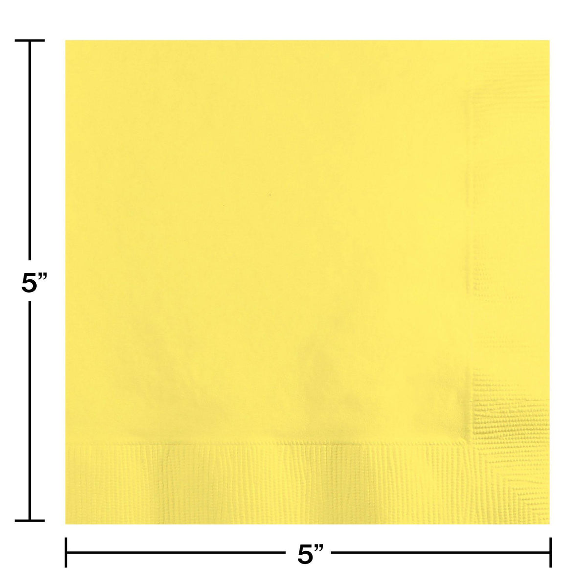 Mimosa Yellow 2-Ply Disposable Beverage Napkins P22652
