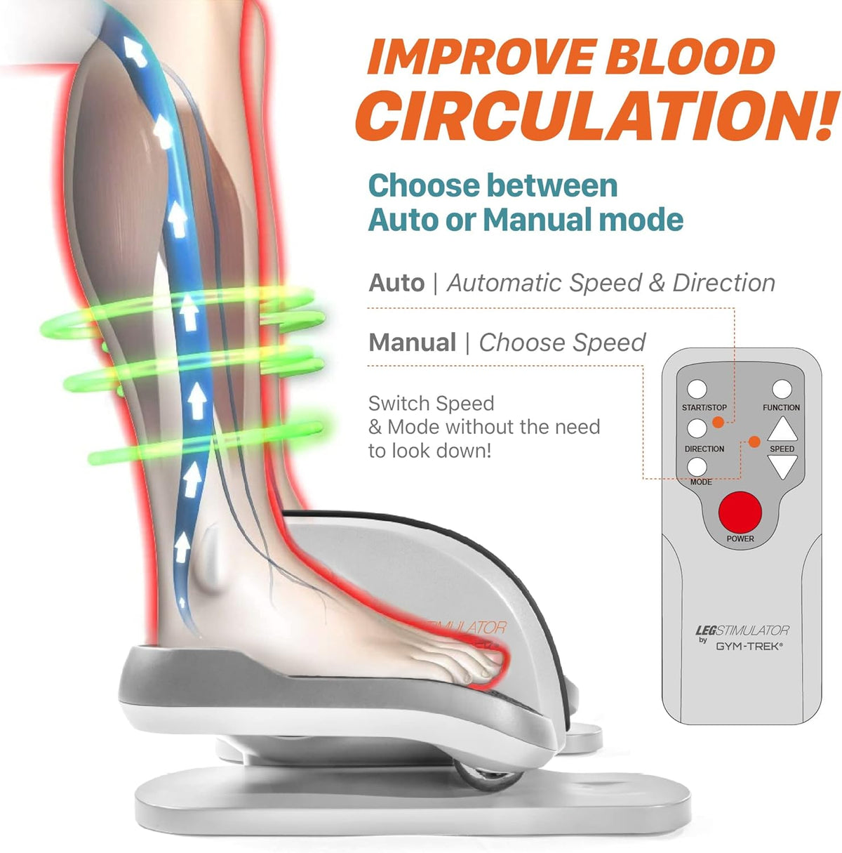 Portable Electric Pedal Exerciser with Remote Control and LCD Monitor S8843