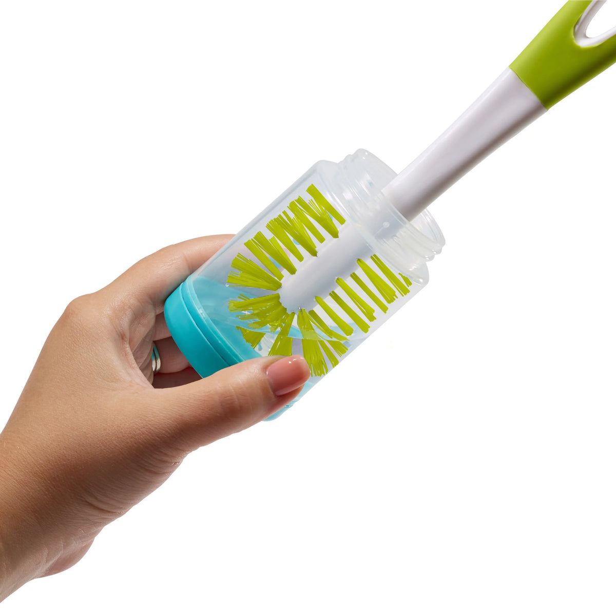Compact Travel Bottle Drying Rack + 2 Baby Bottle Brushes O50693
