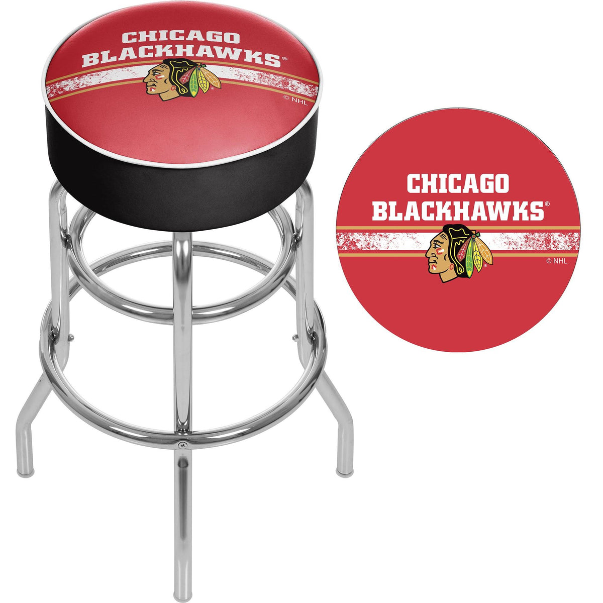 Chrome Bar Stool with Swivel G281084
