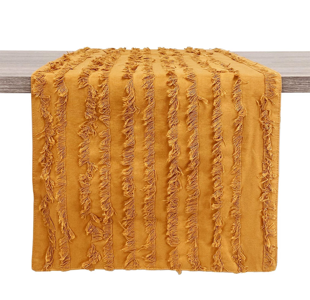 Mustard Cotton Table Runner 15"W x 72"L E889