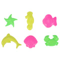 6pcs Beach Sand Toys Set Sand Tray Molds T296208