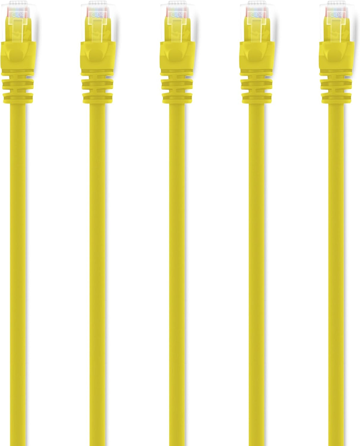 Cat 6 Ethernet Cable 1 ft (50-Pack) Yellow J911