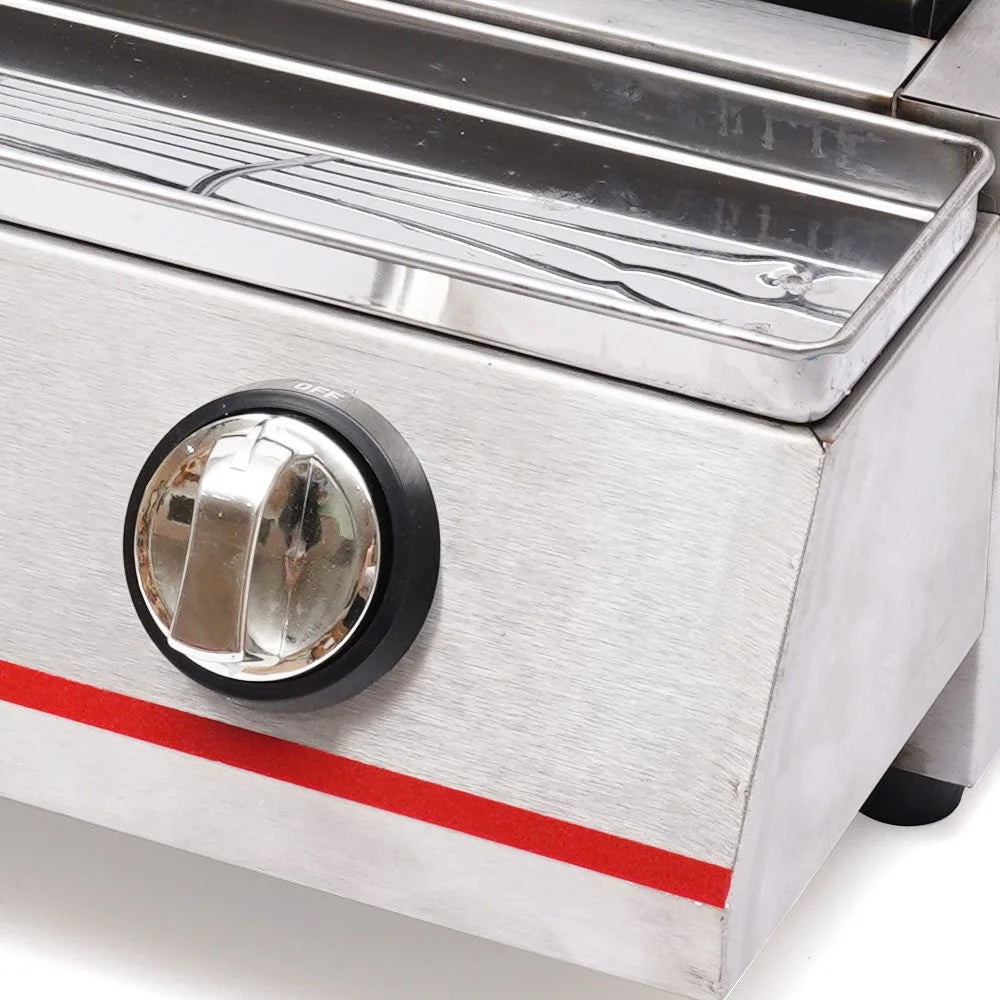 Portable Gas Grill 3-Burner Outdoor BBQ Infrared Cooker Smokeless Gas LPG Grill M744035