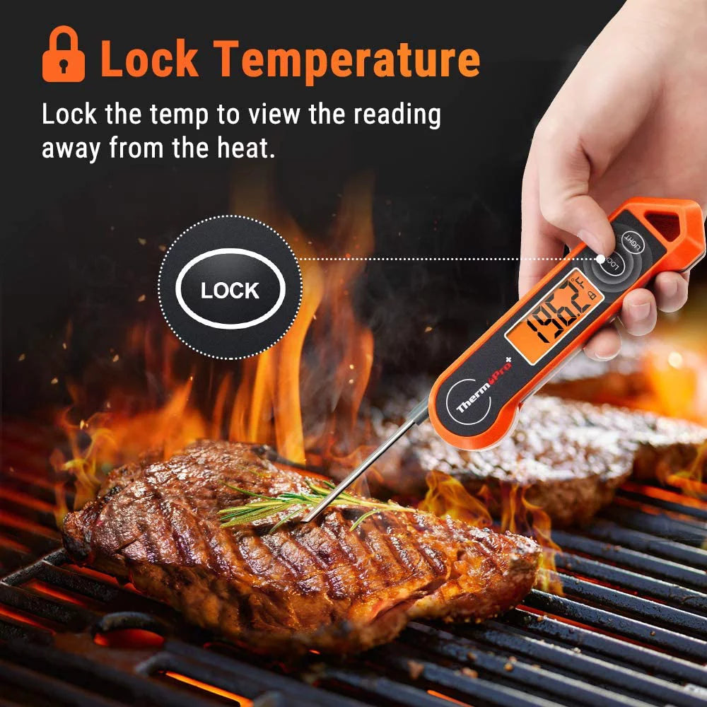 Waterproof Digital Meat Thermometer with Backlit and Motion Sensing Q8813