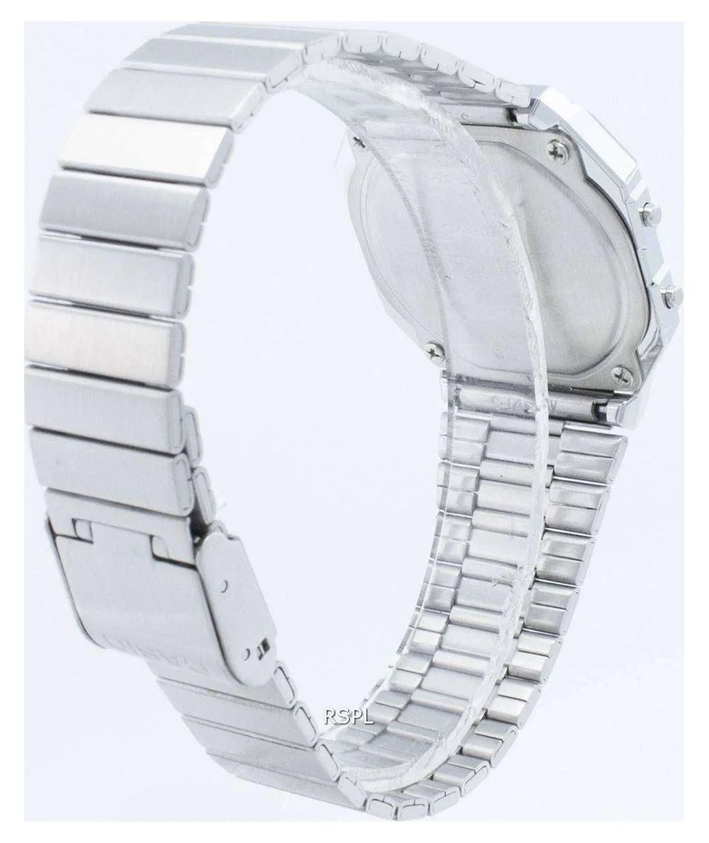 Slim Digital Stainless Steel Watch U82156