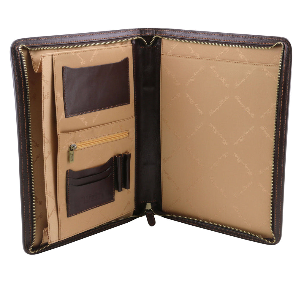 Leather Document Case Black Q74488