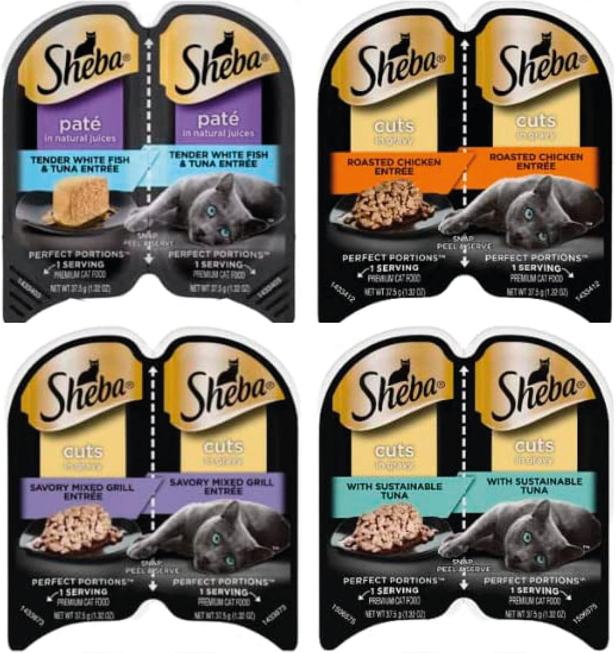 12 Packs (24 Servings) Wet Cat Food Variety Pack O901225
