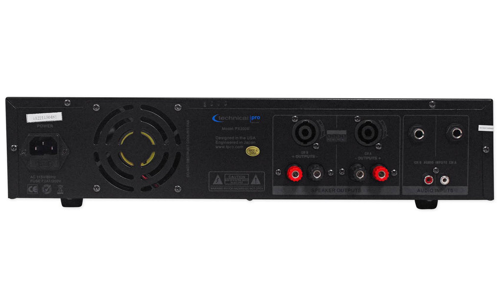 3000W 2-Ch. Power Amplifier with Headphones W417