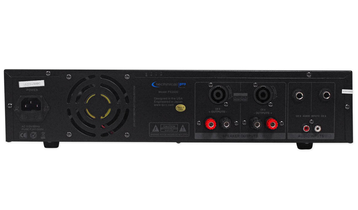 3000W 2-Ch. Power Amplifier with Headphones W417