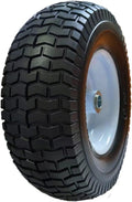 13x5.00-6 Flat Free Lawn Mower Tire and Wheel with 3/4 & 5/8 Bearing, 3” Hub H378